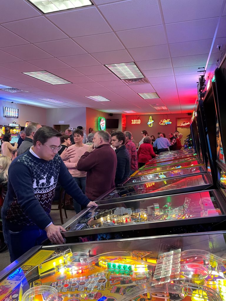 Holiday Party fun at The Pinball Place in New Ulm